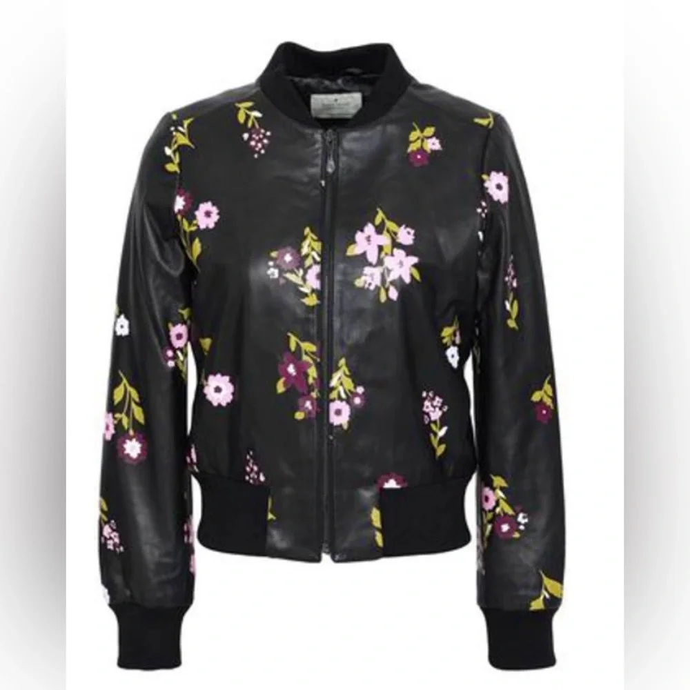 NWOT Kate Spade Leather Jacket - Picture 4 of 15